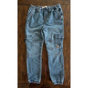Signature by Levi Strauss & Co. Boys Cargo Pants Blue Jogger XL 13-15 Year